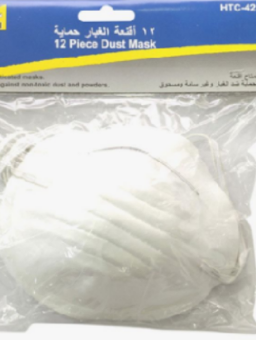 12-Piece Dust Mask White