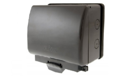 OA036AG 2 Gang 13A DP IP66 Weatherproof Switched Socket