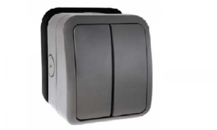OA412AG 2 Gang IP66 Weatherproof Switch