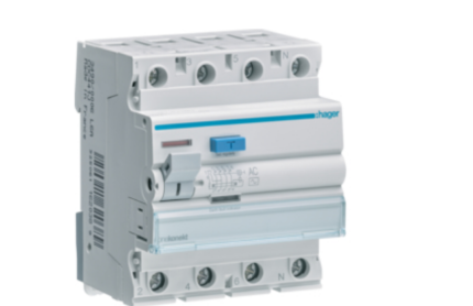 HAGER 63A 4P 100mA RCCB