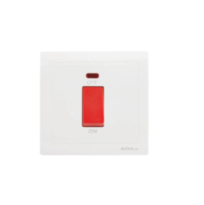 DISCOVER CPC201 CLICK Click Switch 1Gang 45A DP - Green Electricals